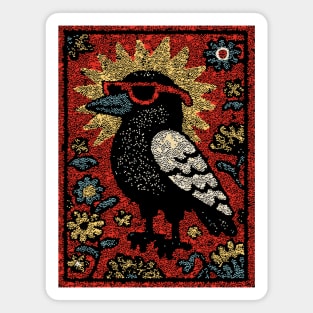 The Wise Raven Professor | Edgar Allan Poe-inspired Magnet